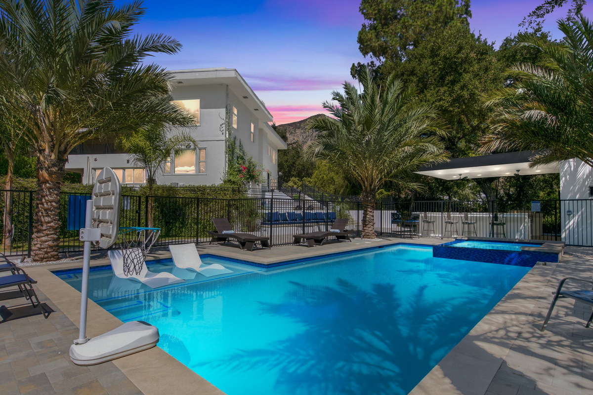 Enjoy refreshing swims and relaxing moments in this inviting outdoor retreat.