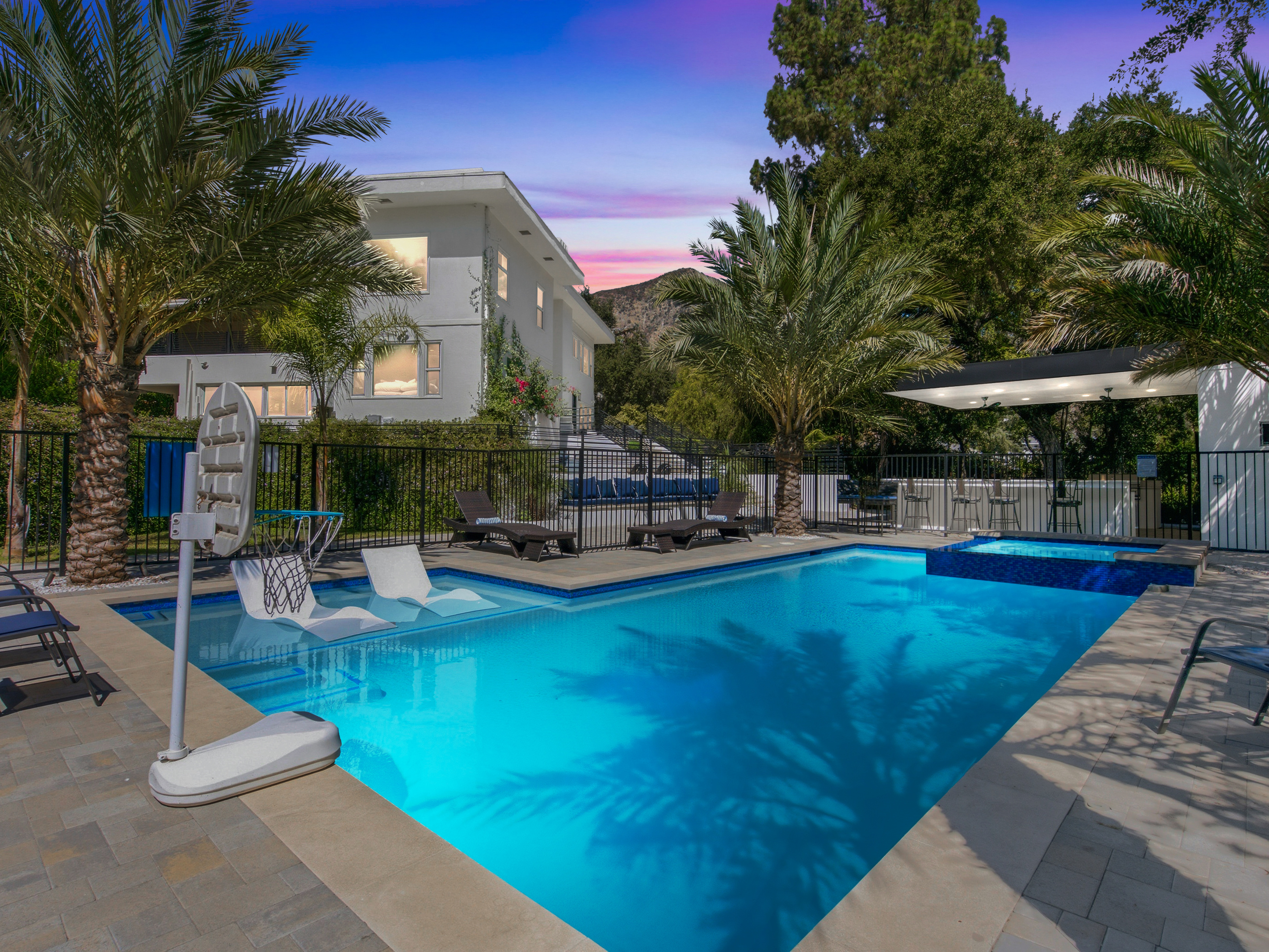 Enjoy refreshing swims and relaxing moments in this inviting outdoor retreat.