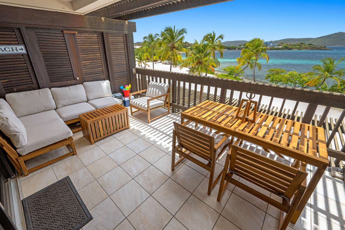 Relax outdoors while enjoying panoramic island views from your private patio.