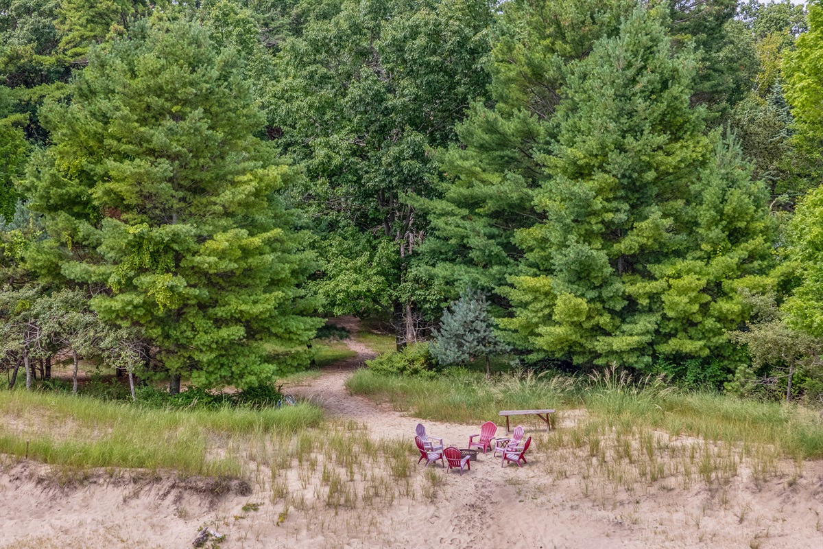 Path entrance onto private beach.