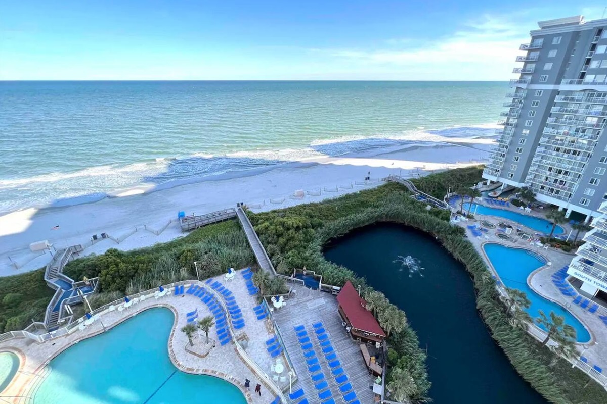 Beautiful Beach and Resort View