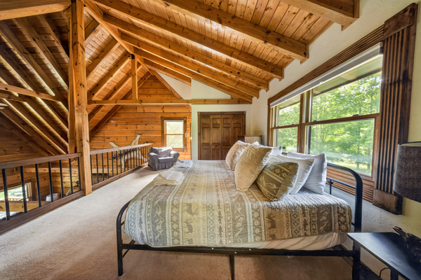 Loft overlooking the living room