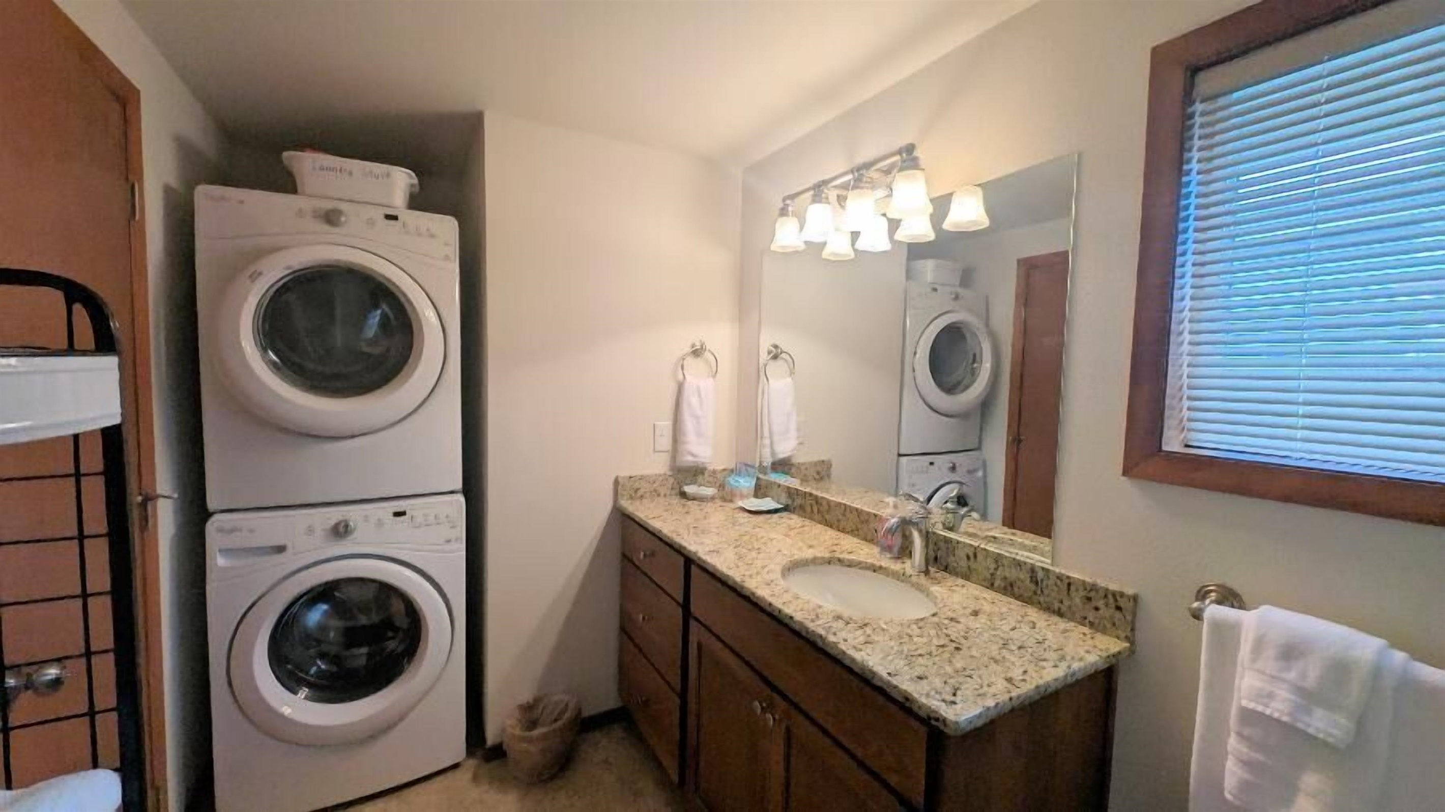 laundry in bathroom #!