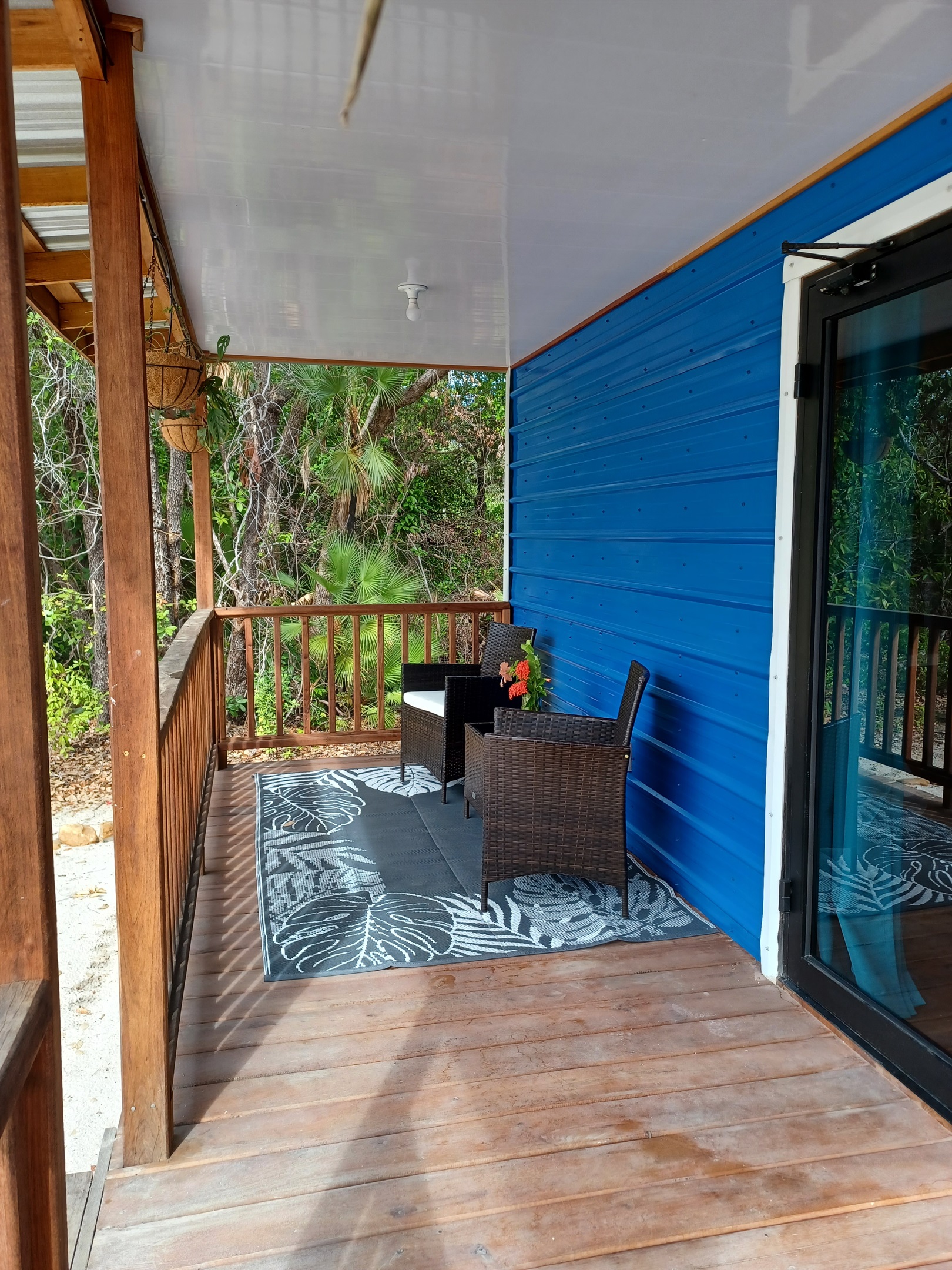 Seahorse porch with pool view