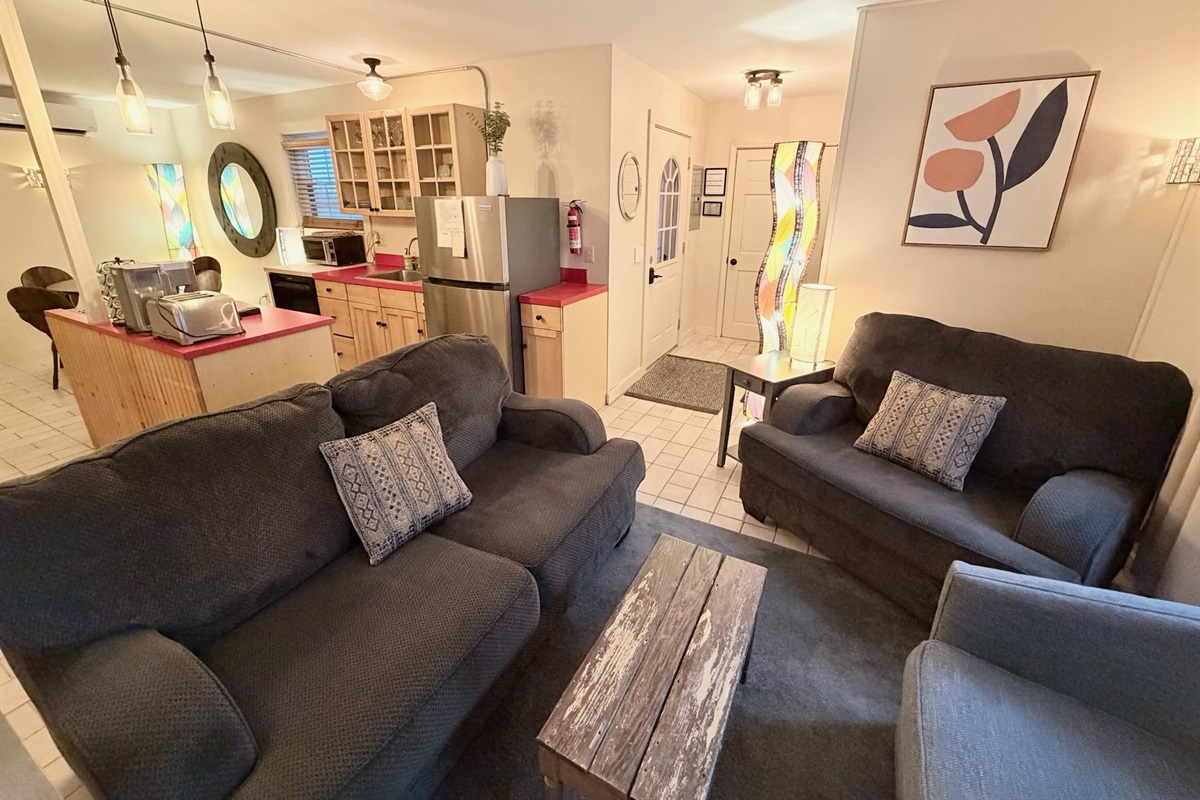 Step inside to a cozy and restful living area designed for unwinding after a day of exploring.