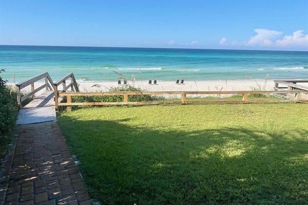 private beach access