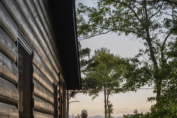 Take in the layered mountain views from the moment you arrive.