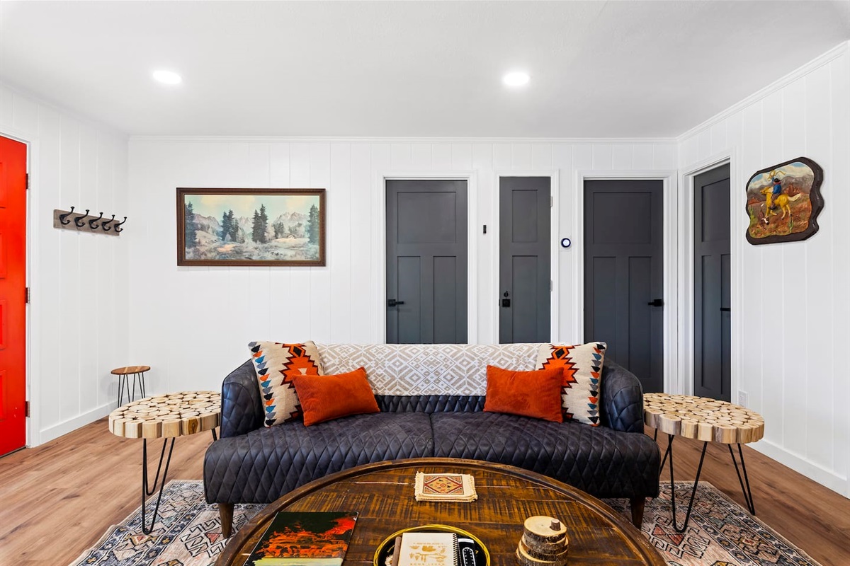 We love this couch, beautifully made and wonderfully comfortable.