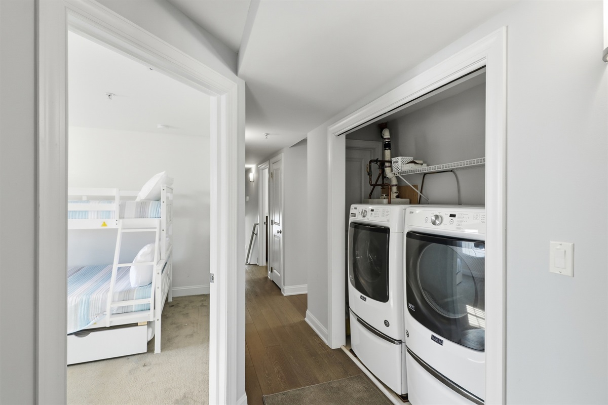 Convenient in-unit washer and dryer for your stay