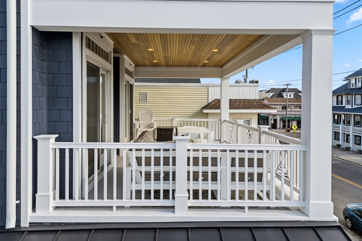 Exterior view of the balcony area