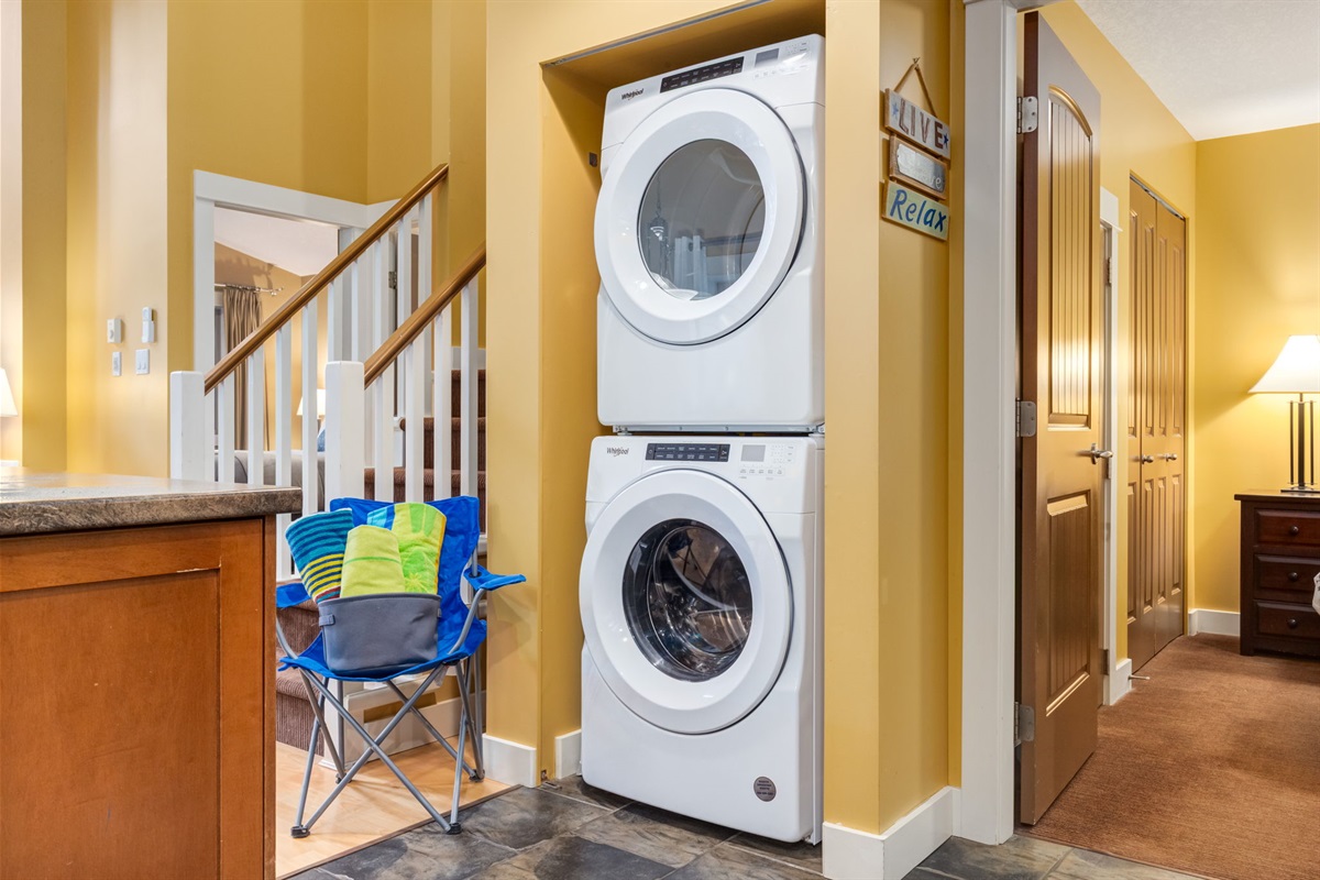 Washer and dryer equipped