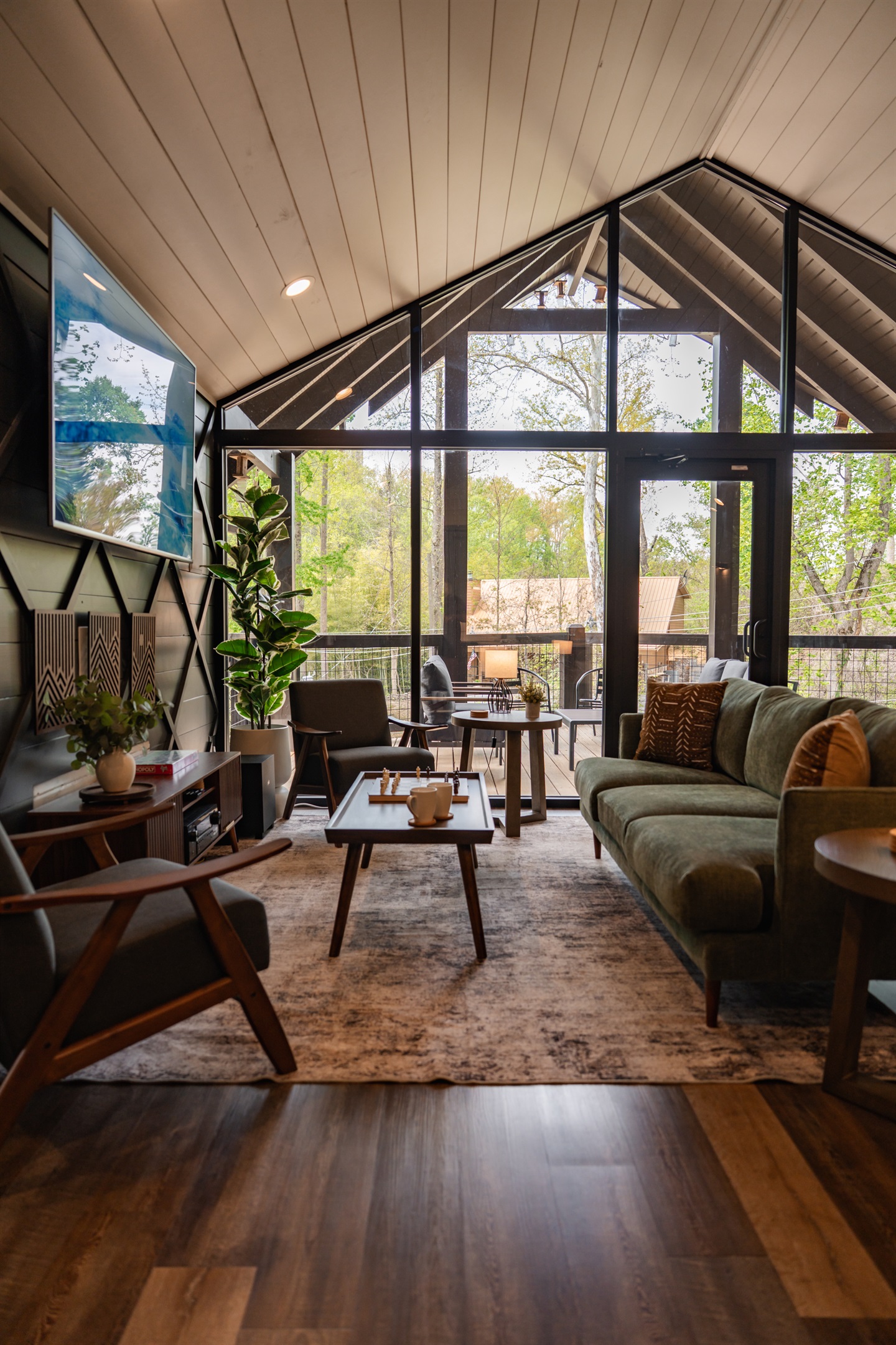 Relax in the well-appointed living room.