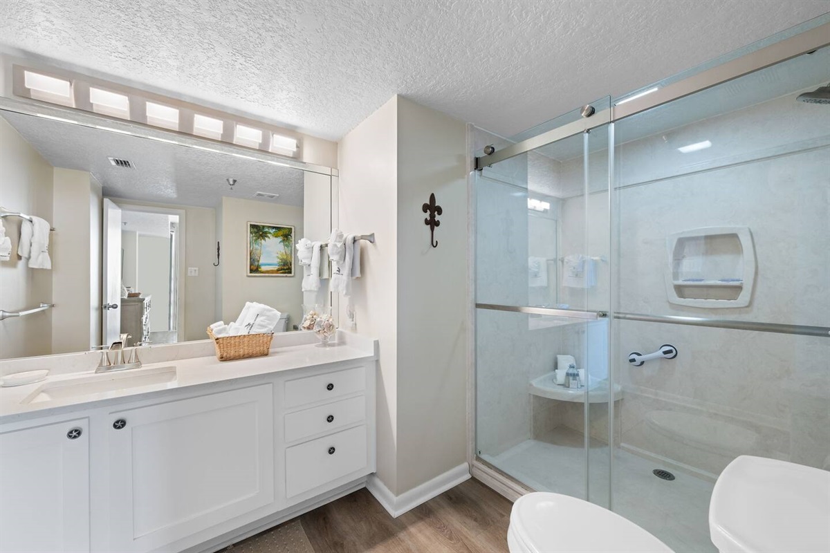 Master bathroom, completely updated.