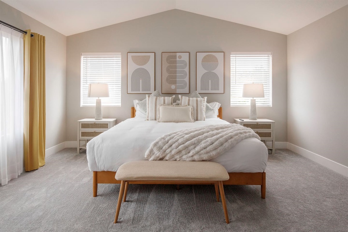 All of our sheets are hotel grade Egyptian cotton 400 thread count because great sleep matters while you are on vacation.