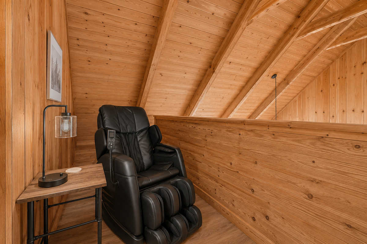 Loft Retreat with King Bed and Massage Chair
