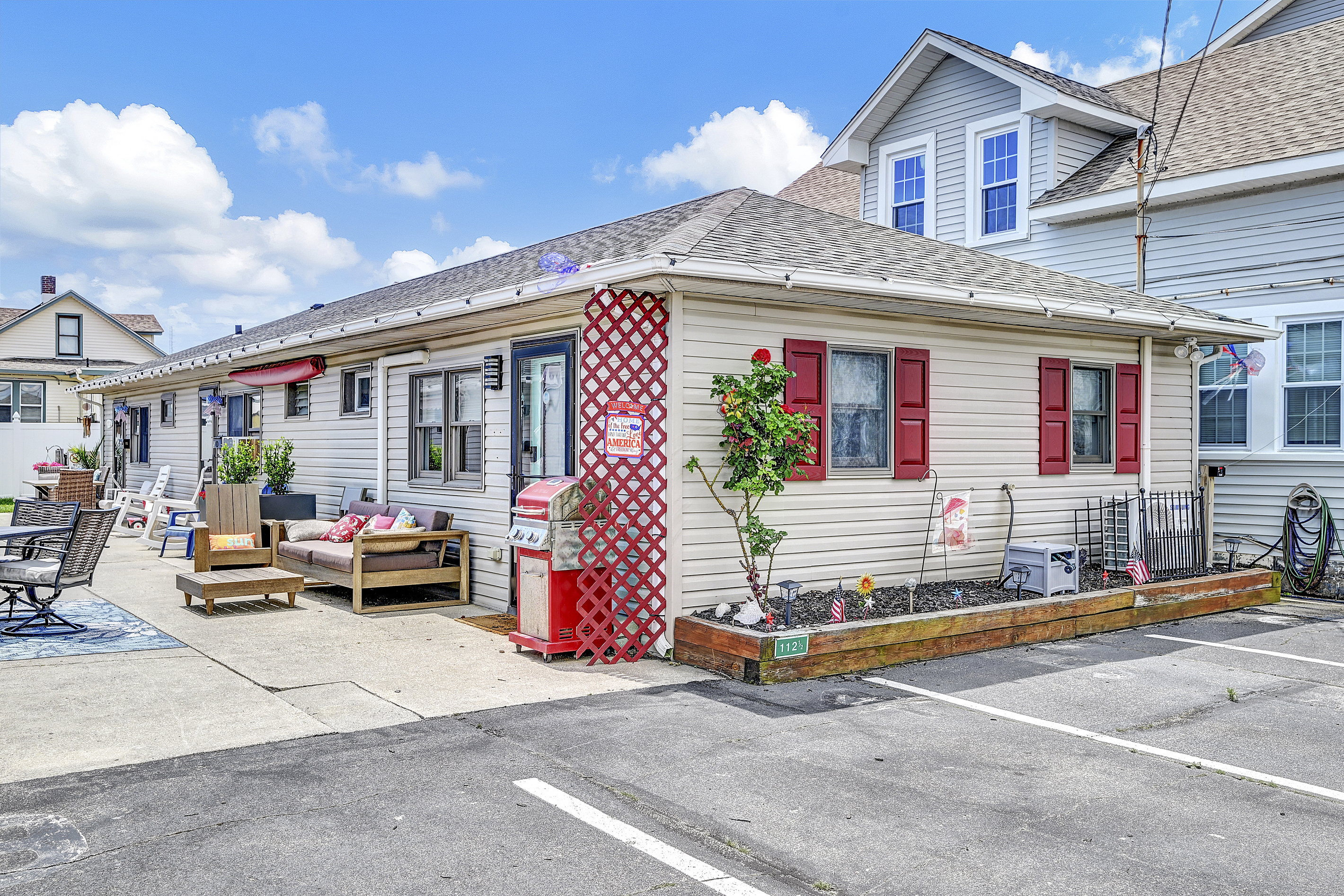 Wildwoof Bungalow has off street dedicated parking.  #6