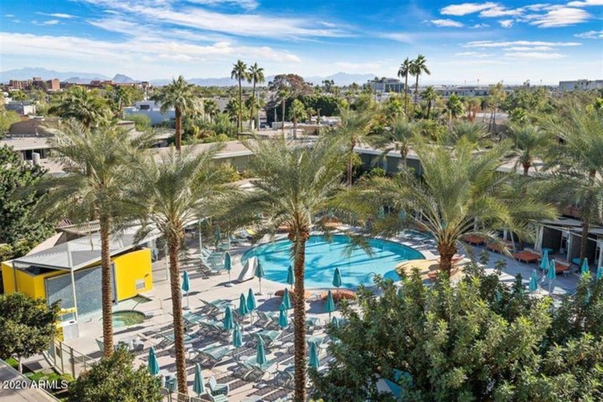 pool views from the room