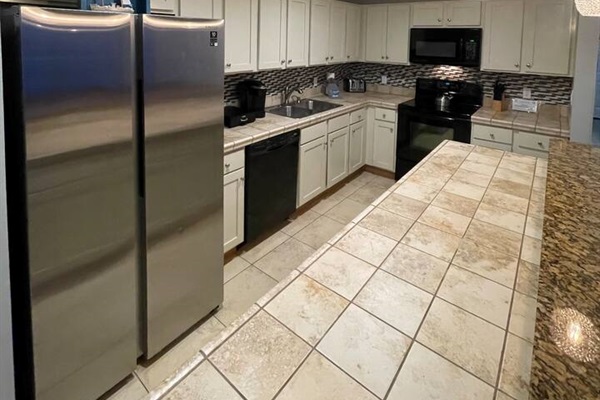 Fully stocked kitchen