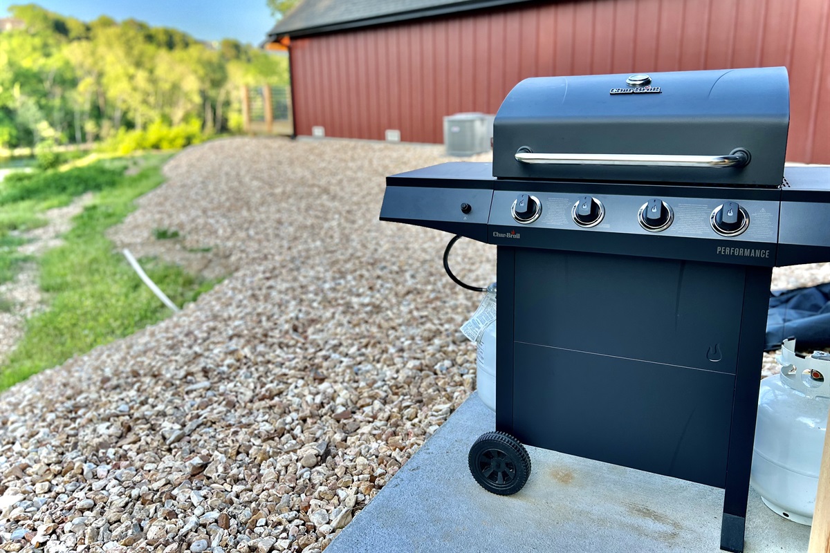 Private grill with propane provided!