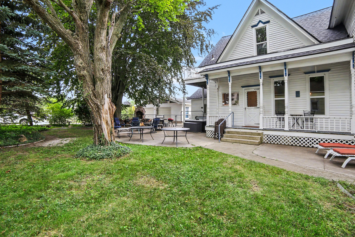 Patio and back yard