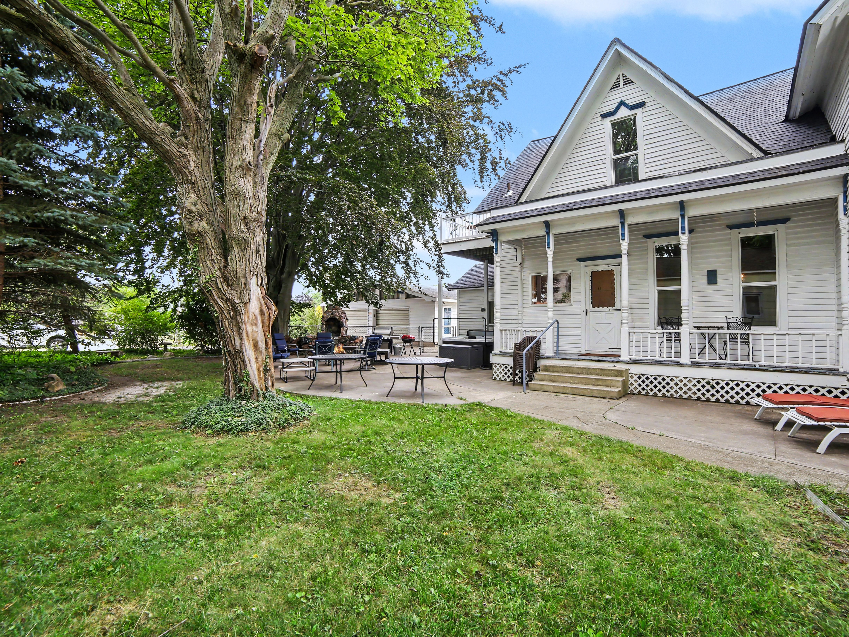 Patio and back yard