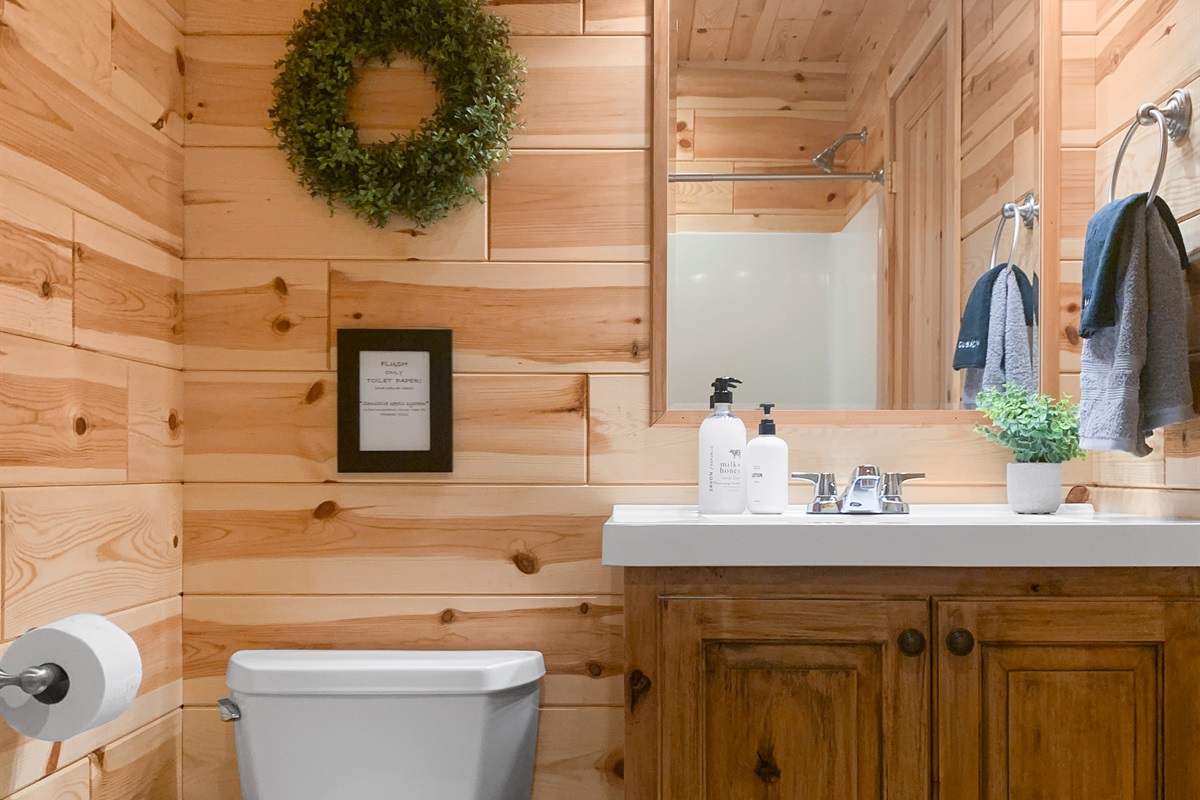 Full bathroom- tub/shower combo