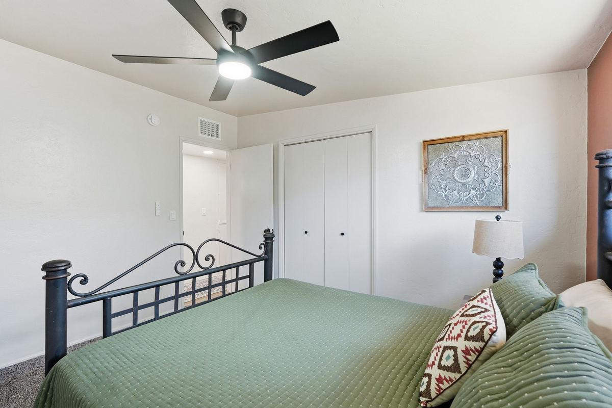 Bright & Airy layout with ceiling fan for comfort.