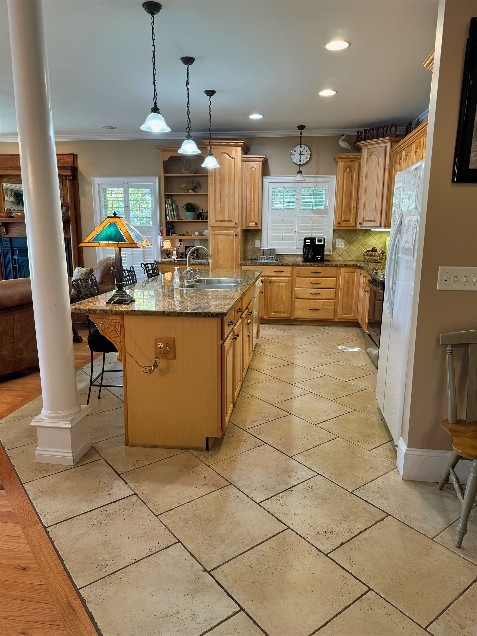 Fully stocked kitchen
