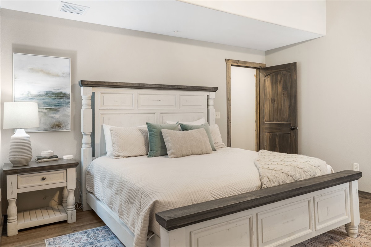 Lower Level King bed