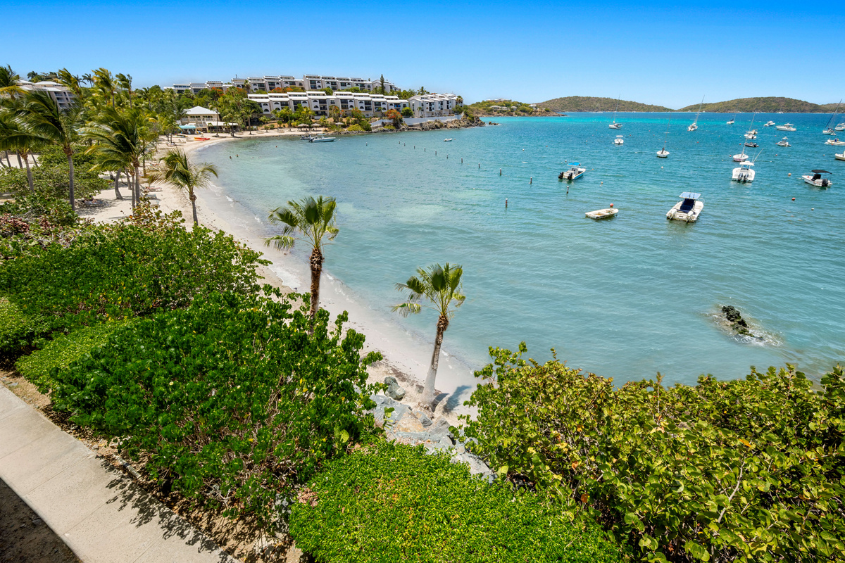 Experience the beauty of St. Thomas from above, where turquoise waters meet lush tropical landscapes.