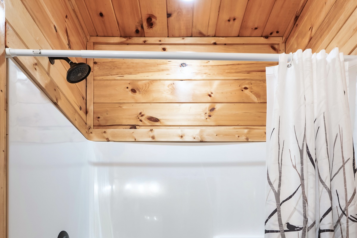 Relax and rejuvenate in this stylish bathroom.