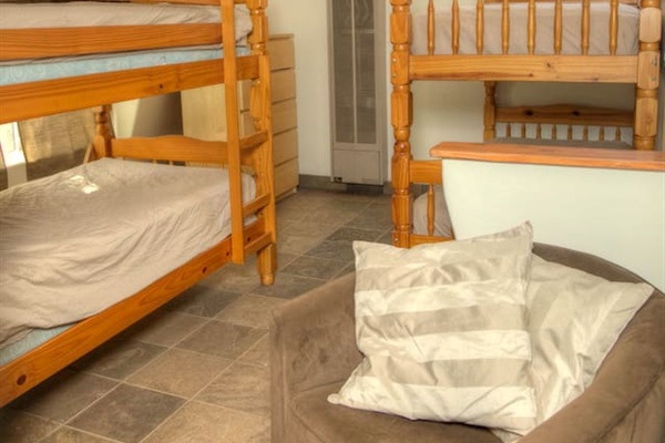 1 of four cubbies of bunks