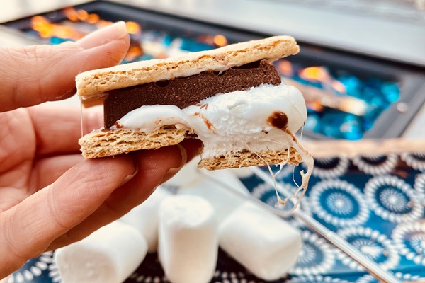 Tasty treats by the fire!