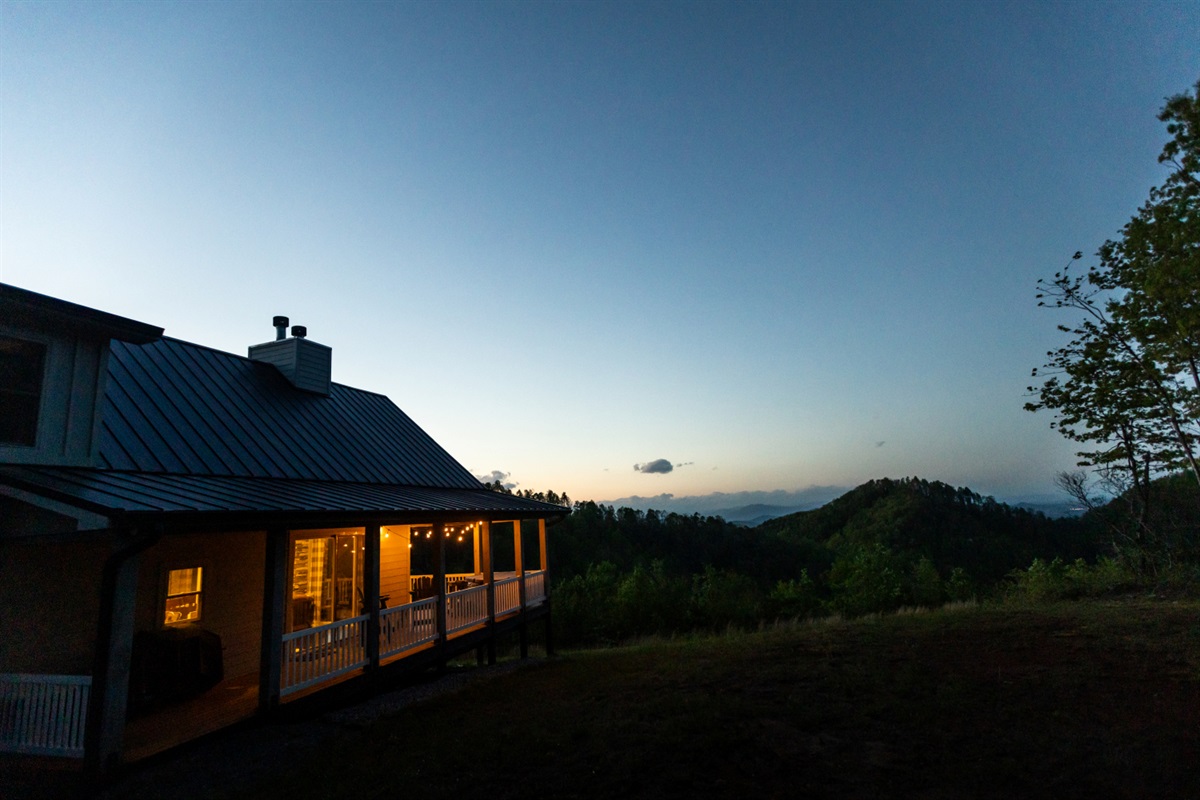 Beautiful view as the sun goes down