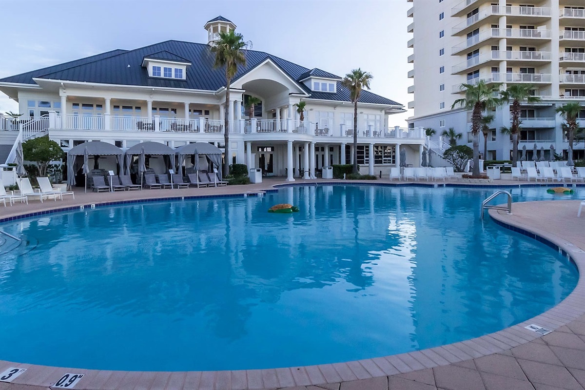 Escape to the private paradise of the Beach Clubhouse pool. This exclusive amenity is available for guests with amenity wristbands, offering a premium and tranquil setting for your well-deserved getaway.