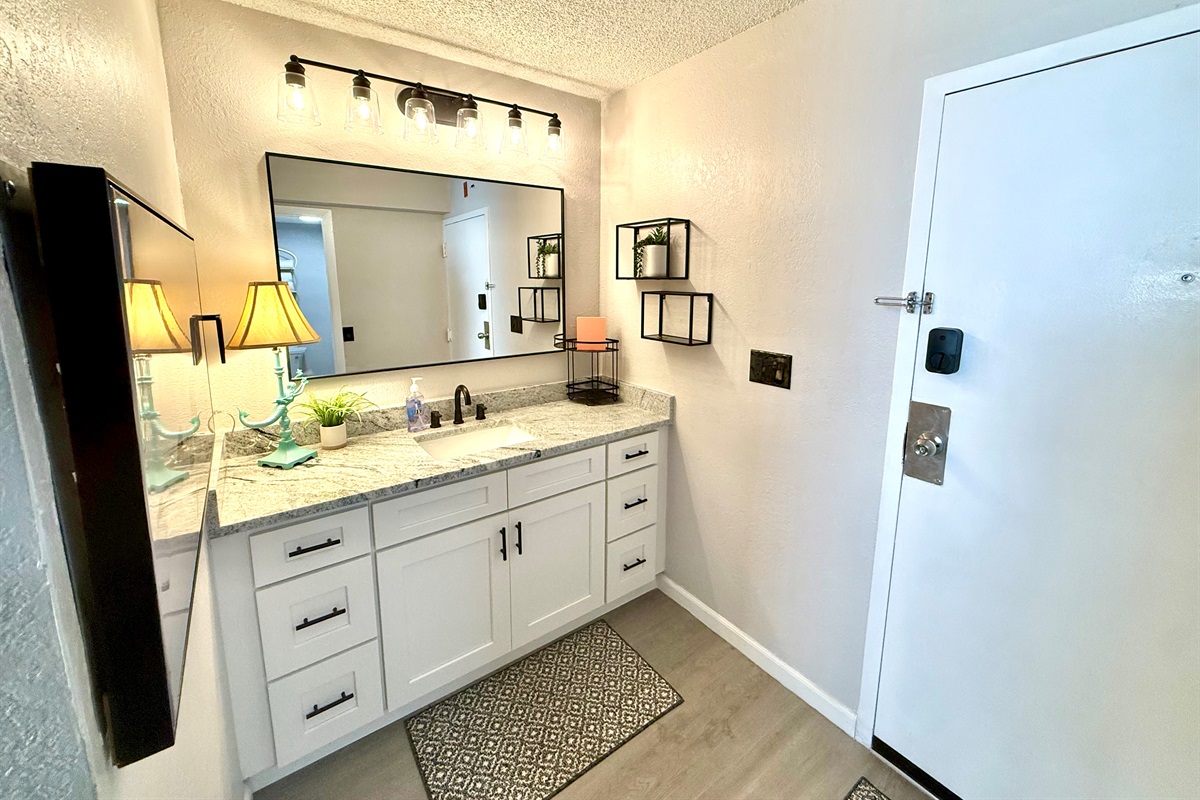 Plenty of space to get ready