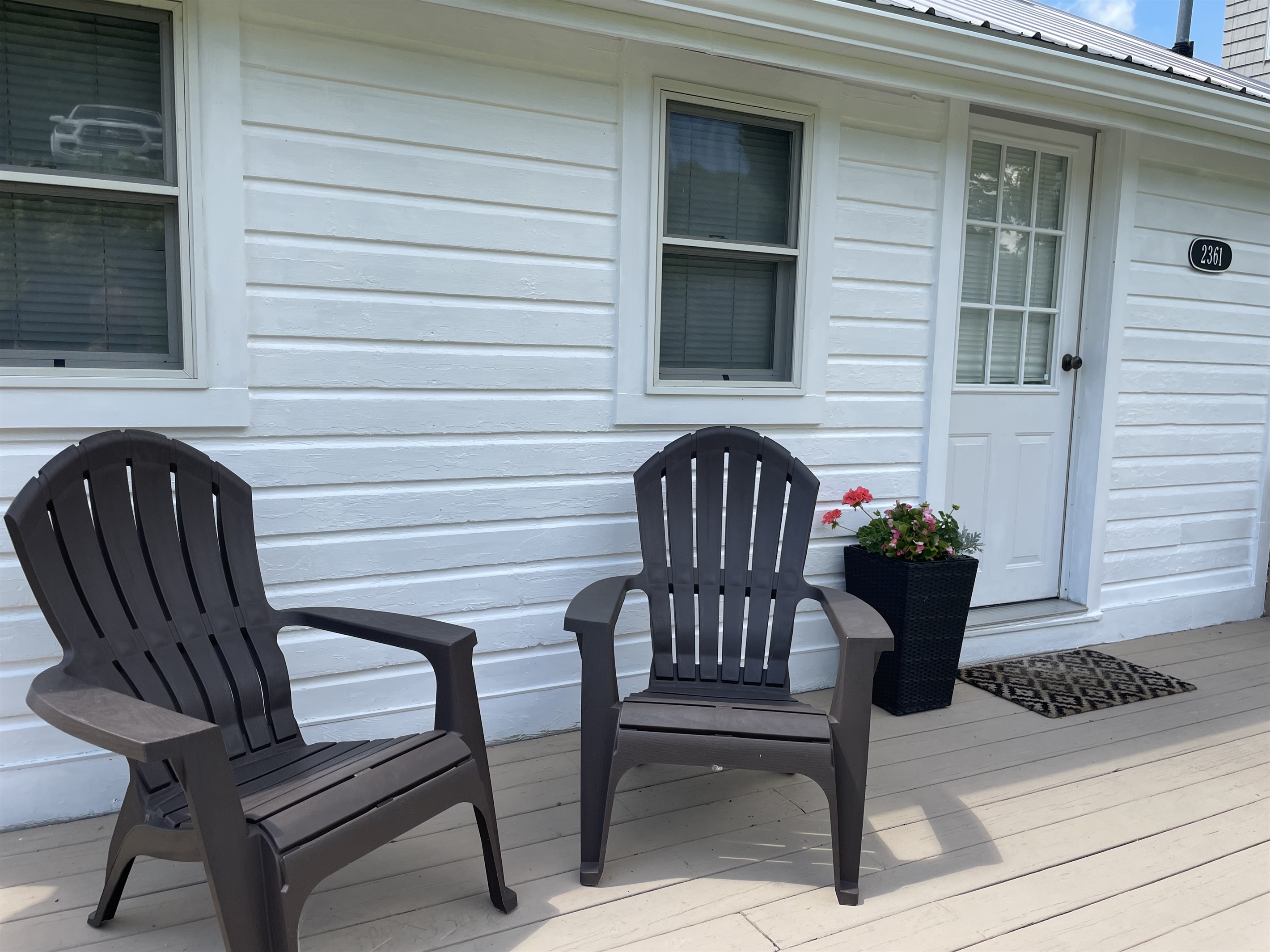 Morning sun and Adirondack chairs...ahhhh!