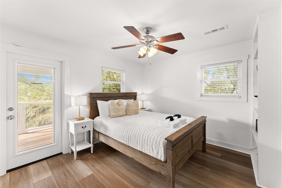 Serene 3rd-floor Guest Queen, tucked away for maximum rest and privacy.