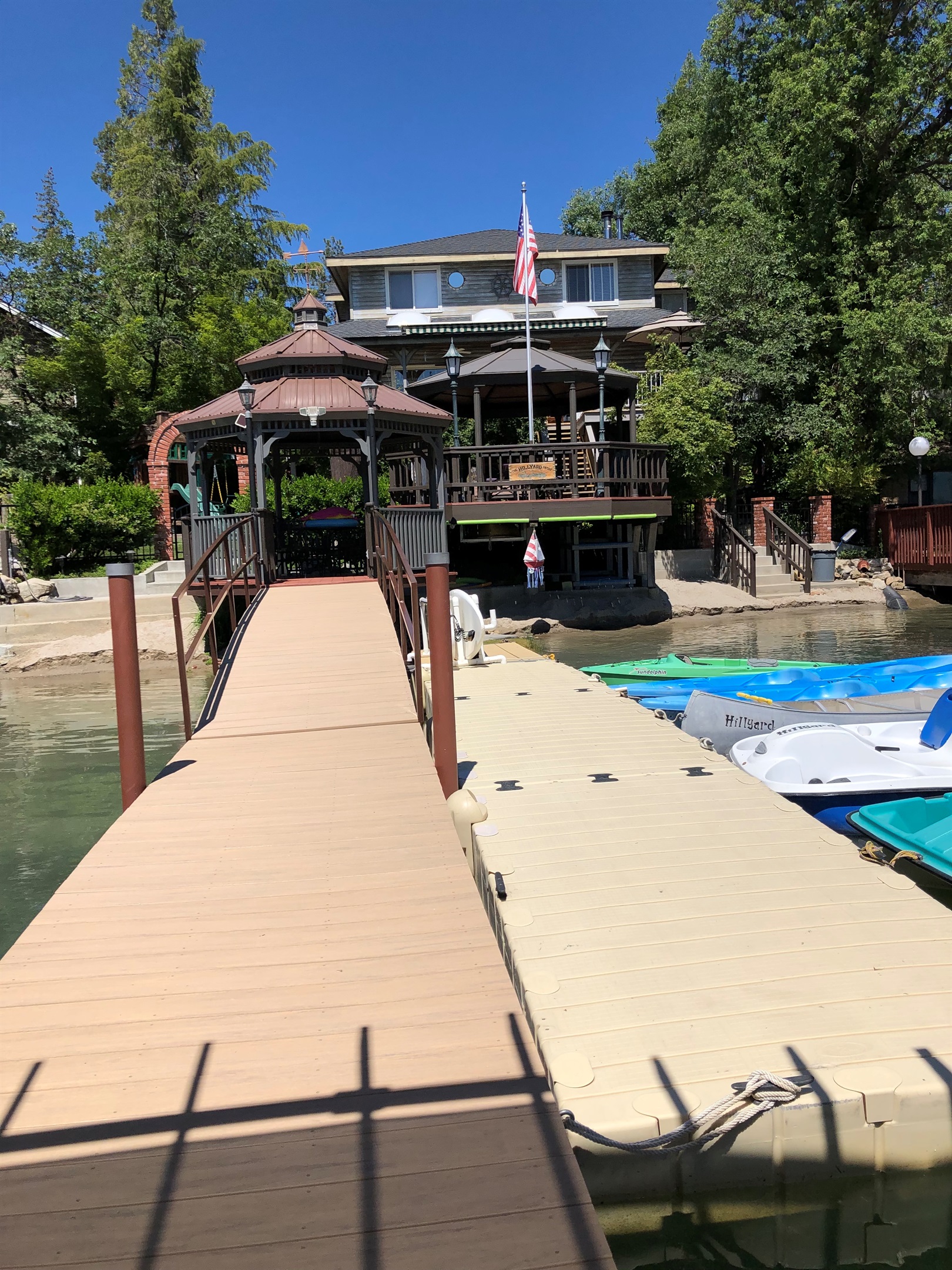 View of home from boat dock