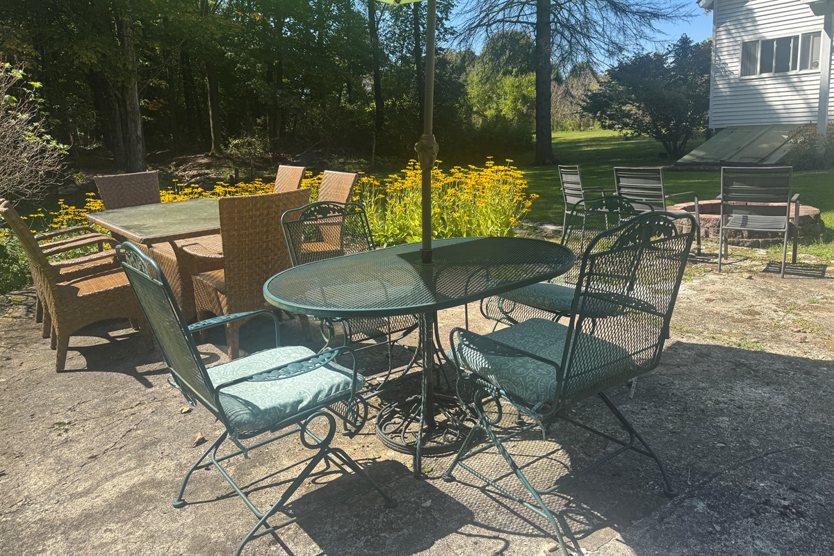 Back patio area
