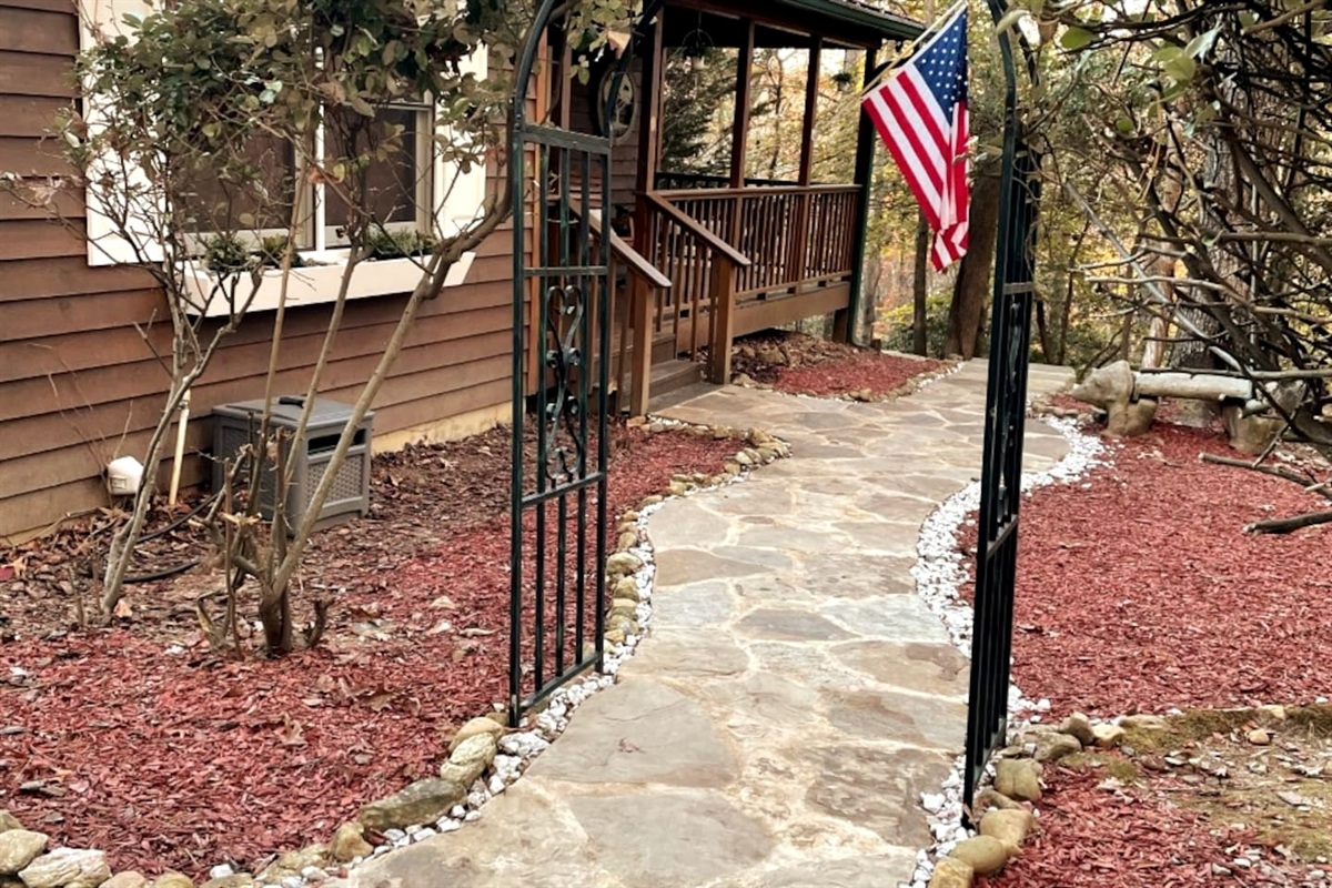 Walkway to front porch