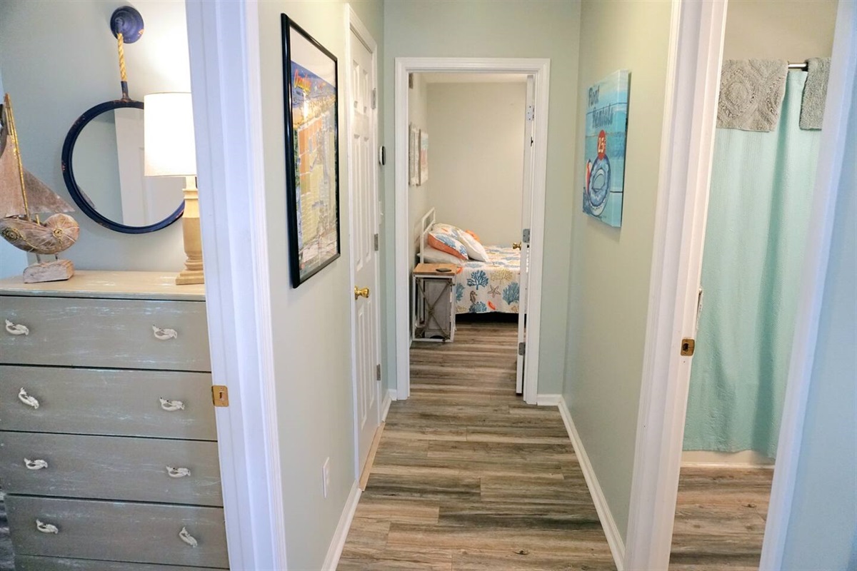 Hallway Access to Bedrooms/Bathrooms
