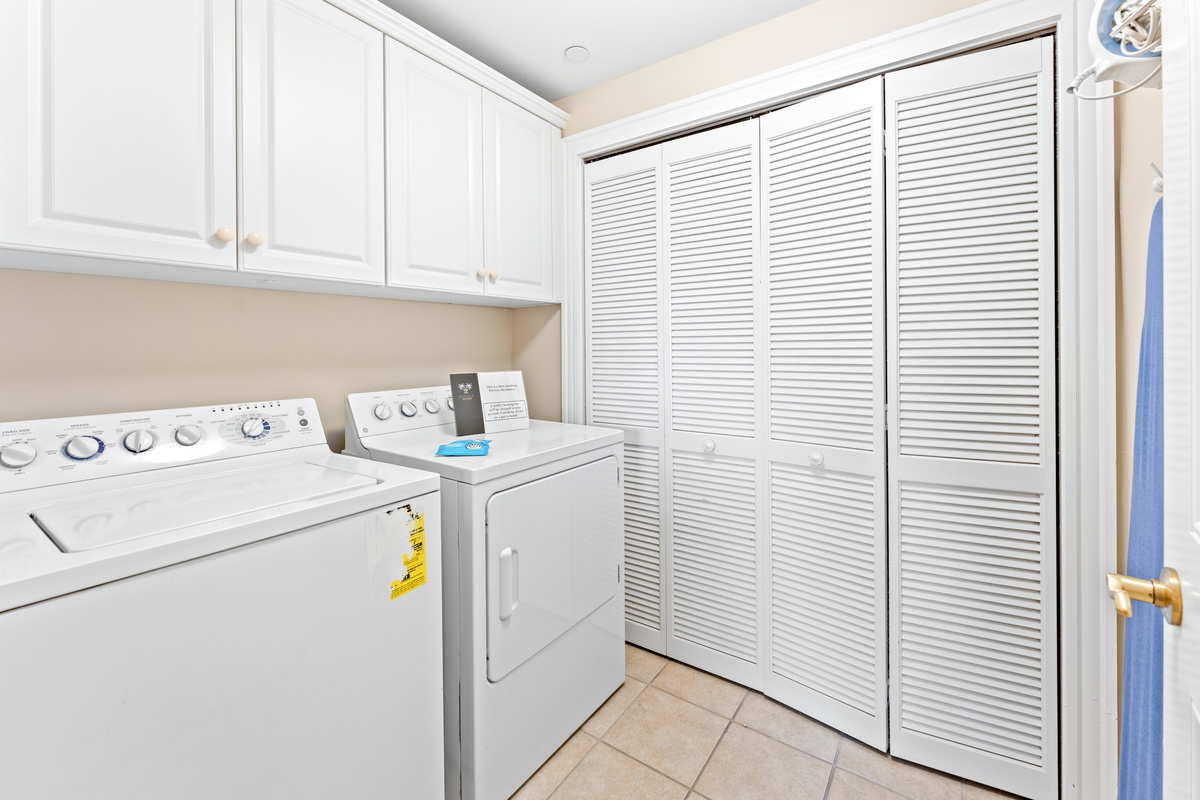 Full sized Washer and Dryer for your use
