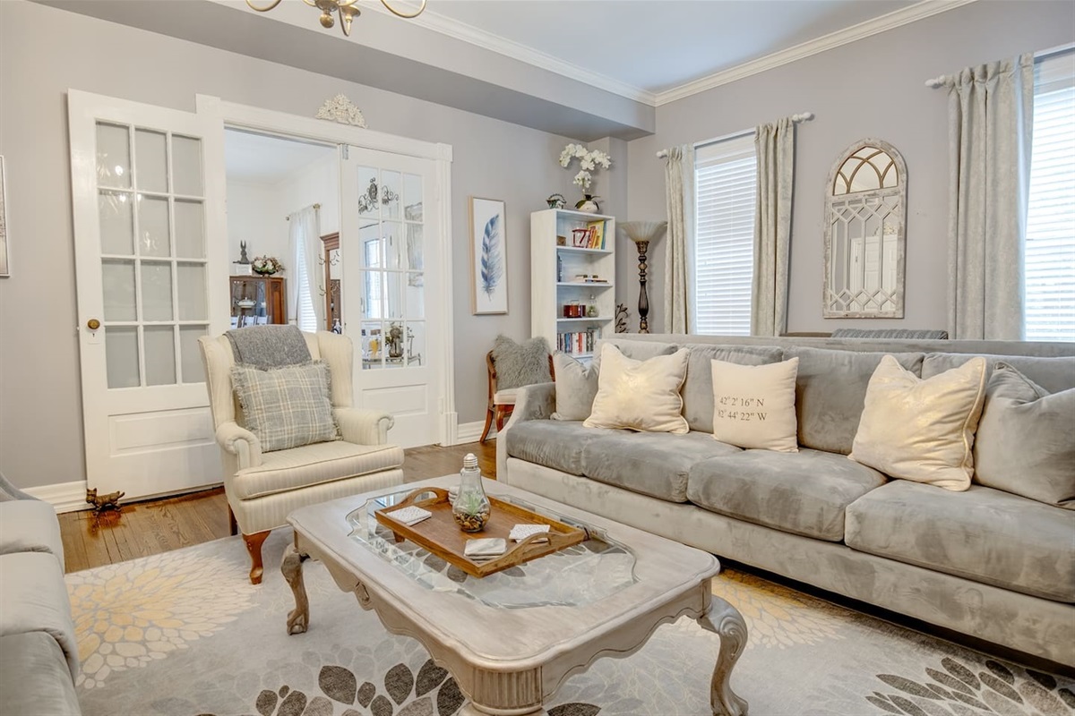 Living Room With Fire Place