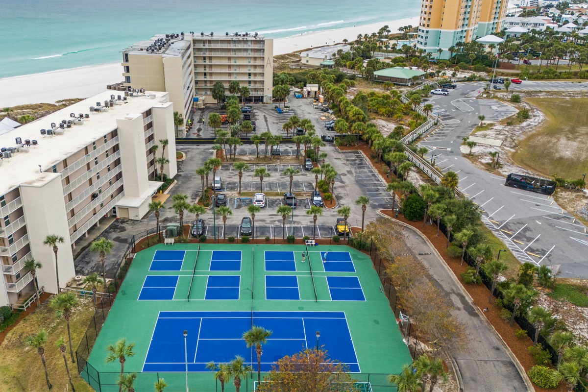 Aerial of Tennis Courts