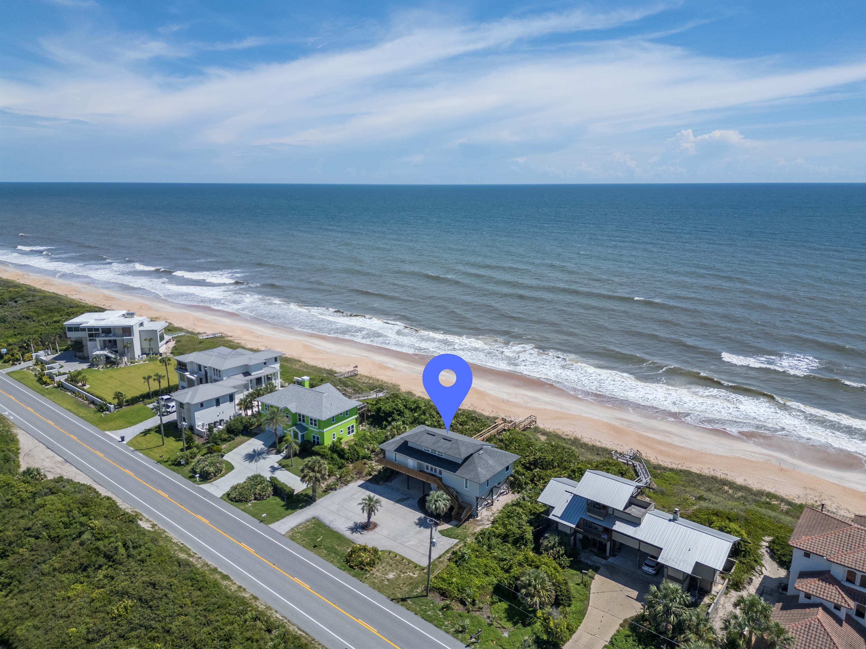 Located right on the beach