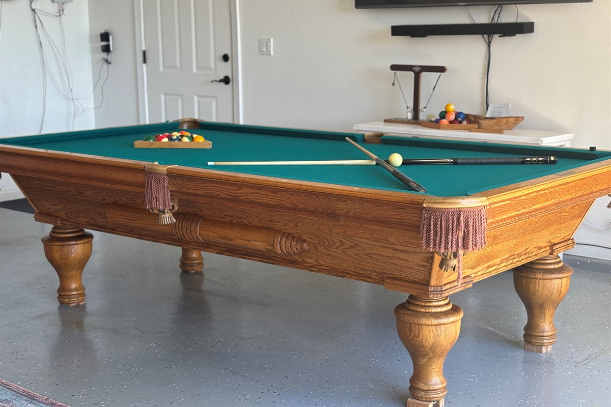 Upgraded pool table!