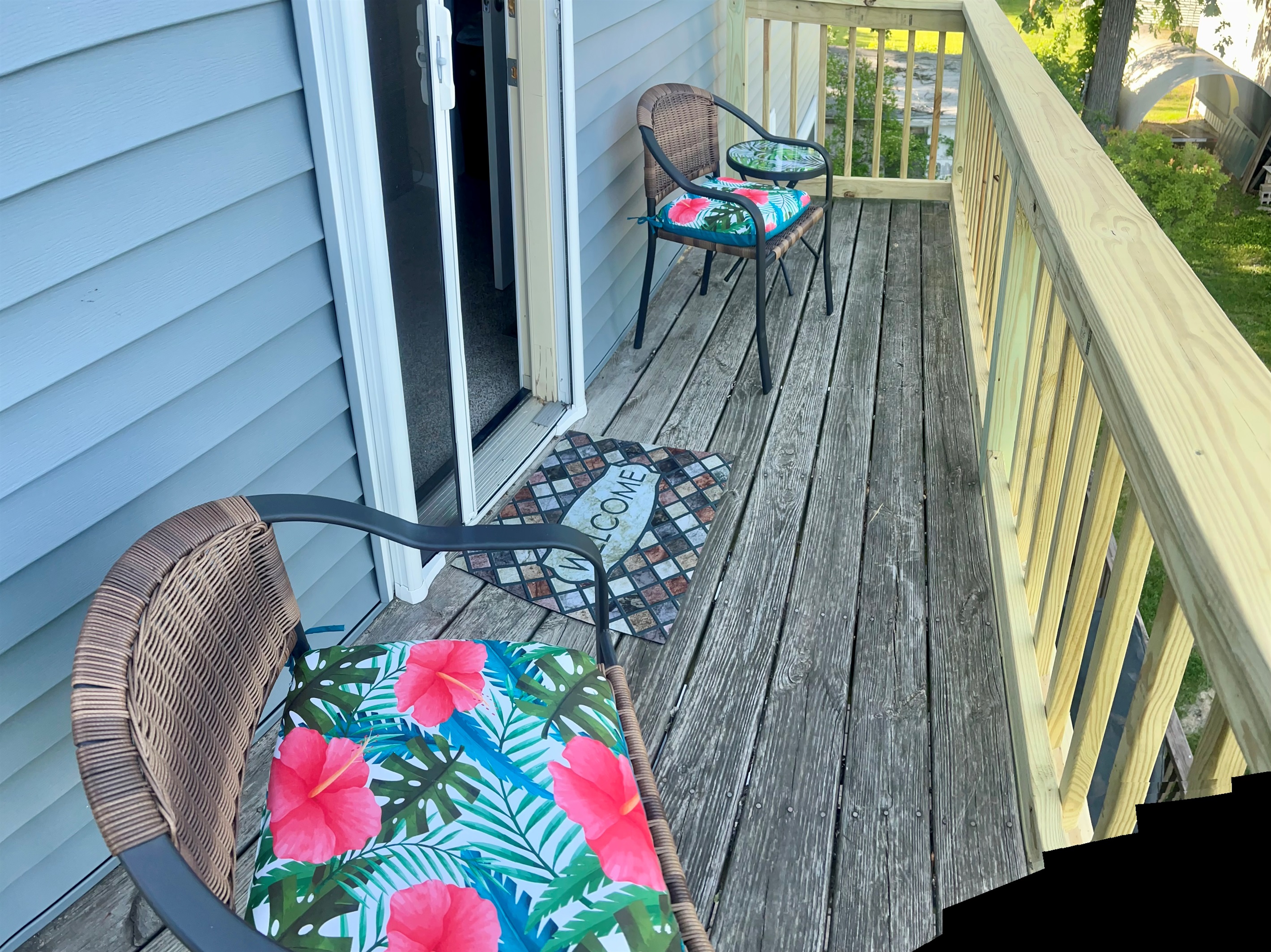 Balcony outside of King bedroom 