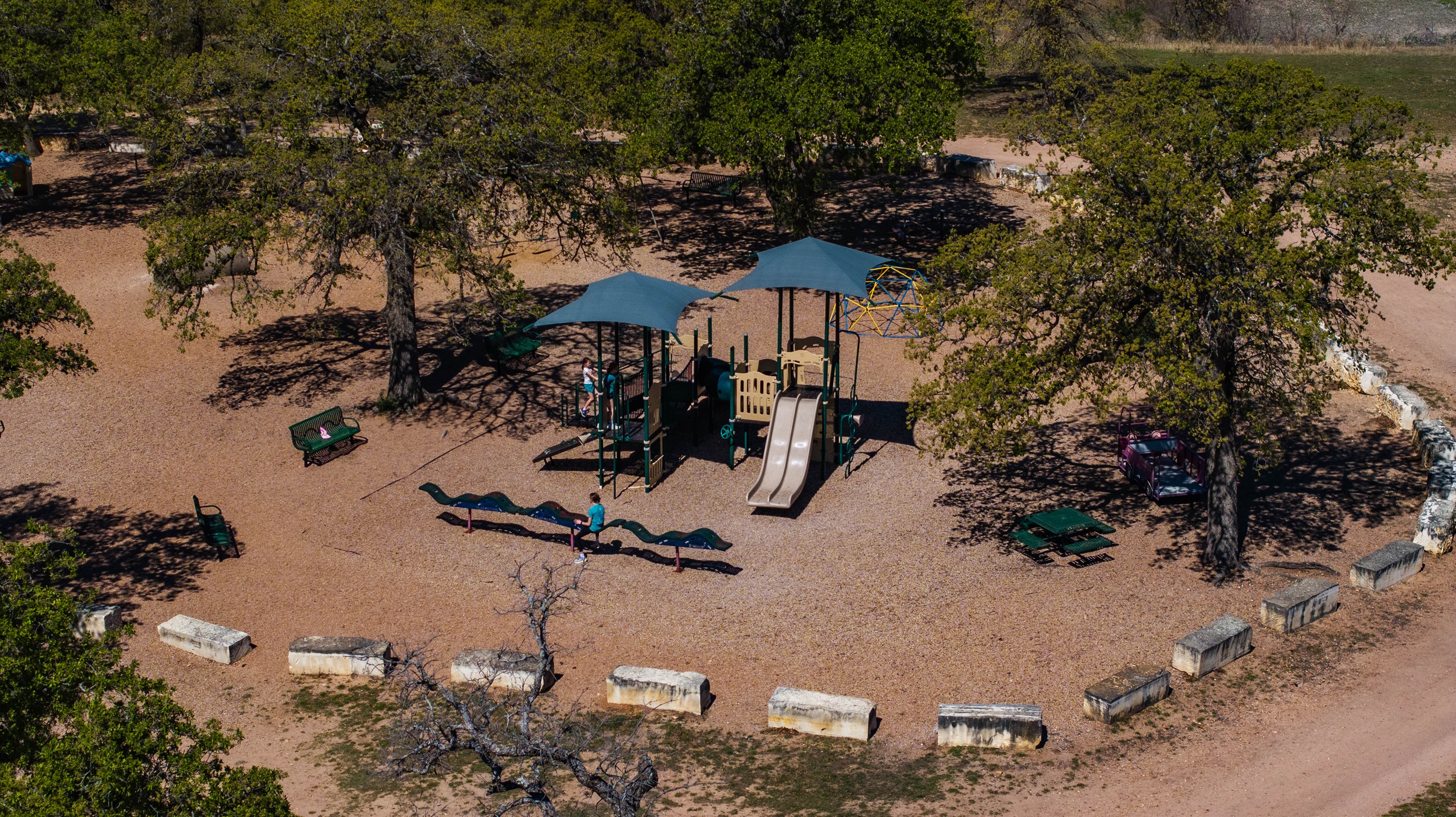 Playground in Point Ventures' private park 