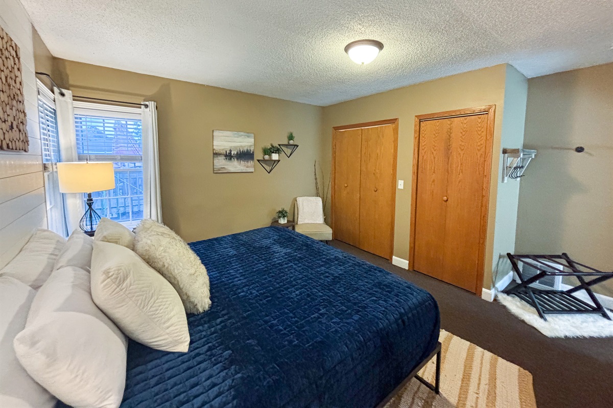 Tranquil and welcoming—enjoy ultimate comfort in our carefully curated bedroom.